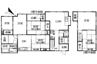 熱海市緑ガ丘町・閑静な住宅地に所在する連棟式中古戸建　角地