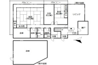 熱海市伊豆山・国道沿いに立地し高台から海を望む大型中古戸建